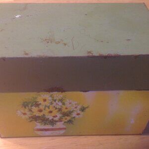 Vintage # 1203 OHIO ART AVOCADO RECIPE BOX VINTAGE